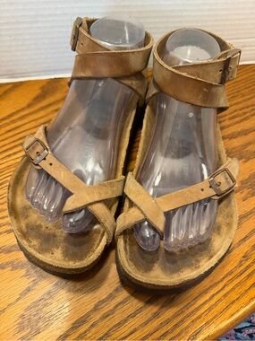 Birkenstock Women’s Leather Ankle-Strap Sandals - Brown